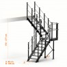 Long L-shaped Adjustable Stairs