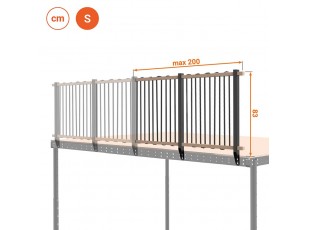 Rope railing extension